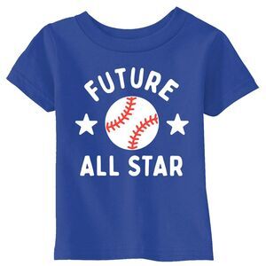 Toddler Funny T Shirts Future All Star Awesome Baseball Tee For Young Kids